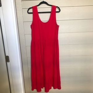 Who What Wear Red Cotton Dress